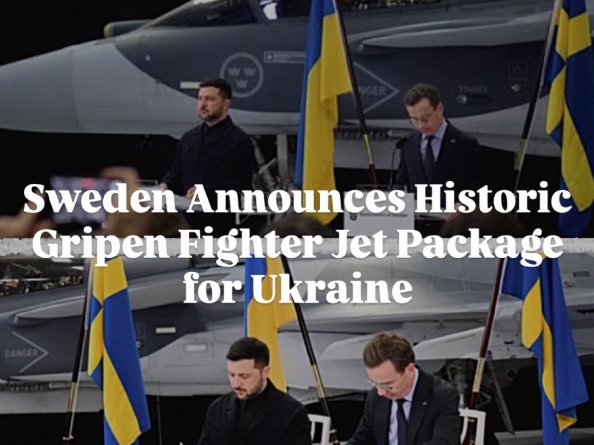 Sweden Announces Historic Gripen Fighter Jet Package for Ukraine