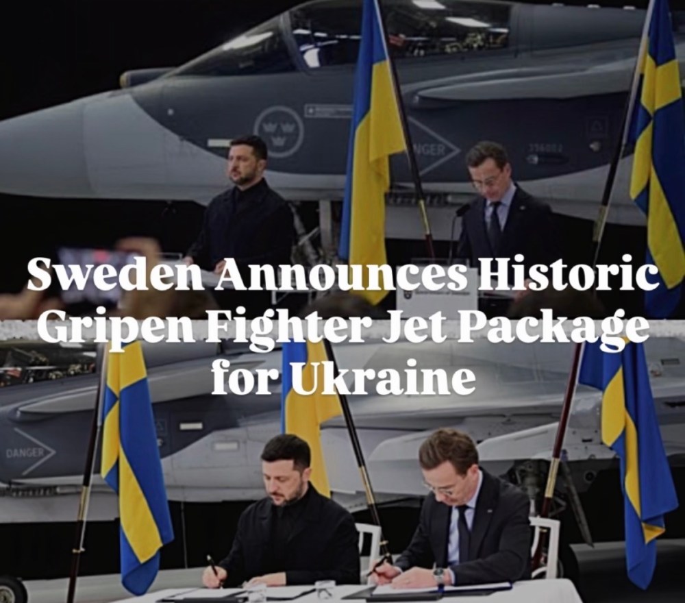 Sweden Announces Historic Gripen Fighter Jet Package for Ukraine